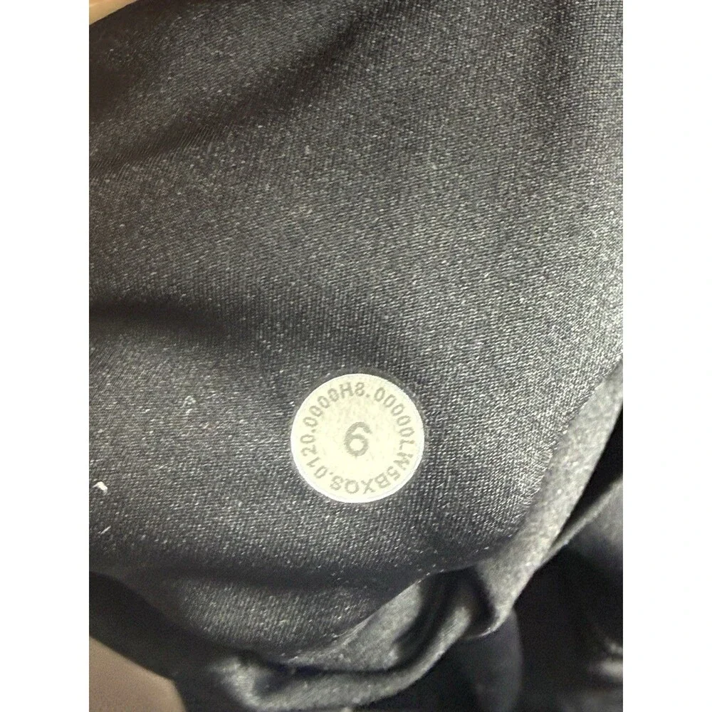 Lululemon Fast & Free 7/8 Tight II 25” Black Nulux Leggings Womens 6 Pockets